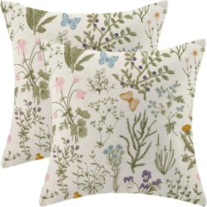 Spring throw pillows