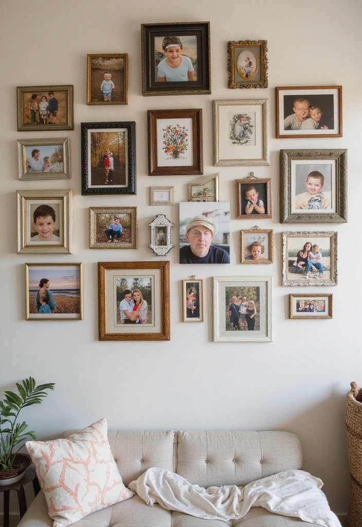 14 Creative DIY Home Makeovers Under $100 (You Won't Believe #10!) - 9. Personal Touches: Family Photos and Memories