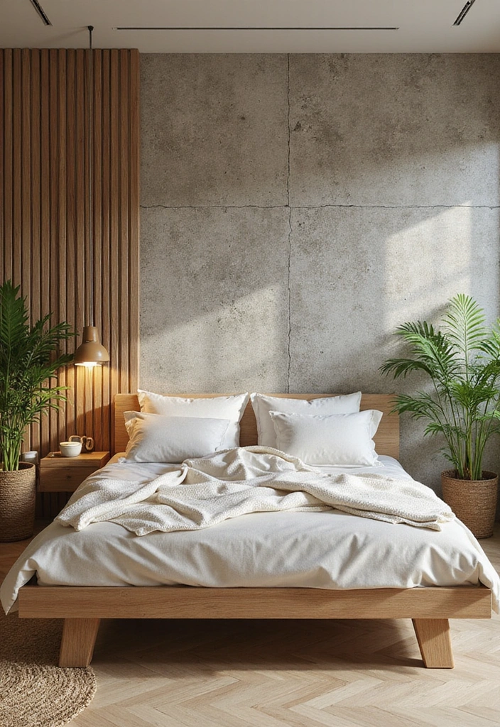 12 Minimalist Botanical Bedroom Ideas That Are Both Chic and Calming! - 8. Integrate Natural Materials