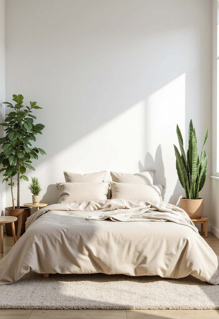 12 Minimalist Botanical Bedroom Ideas That Are Both Chic and Calming! - 2. Select a Neutral Palette
