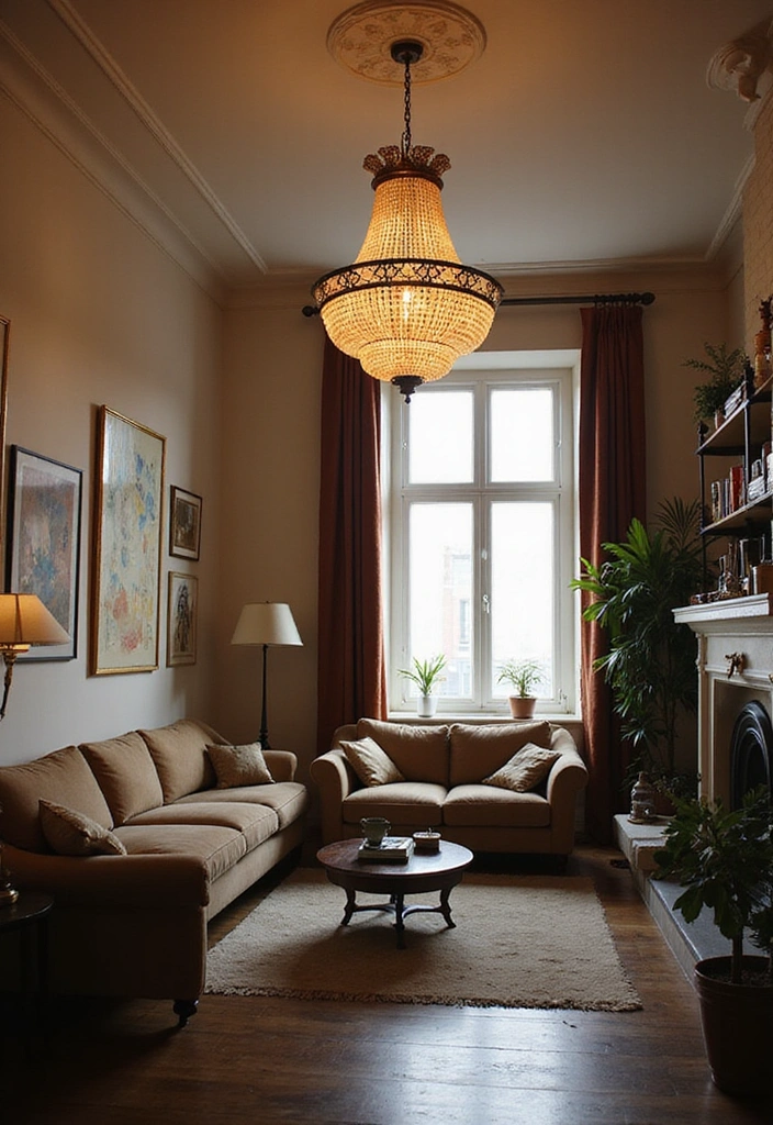 18 Jaw-Dropping Eclectic Apartment Decor Ideas to Mix Vintage Finds with Modern Touches! - 6. Vintage Lighting Fixtures