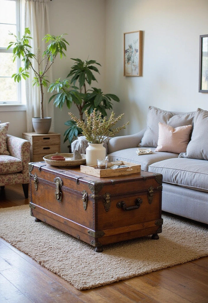 18 Jaw-Dropping Eclectic Apartment Decor Ideas to Mix Vintage Finds with Modern Touches! - 9. Vintage Finds as Functional Decor