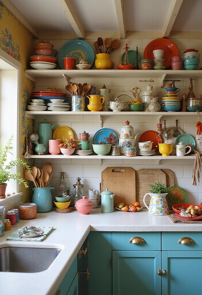 18 Jaw-Dropping Eclectic Apartment Decor Ideas to Mix Vintage Finds with Modern Touches! - 11. Eclectic Kitchen Accessories