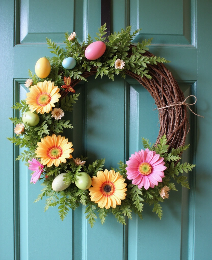 12 DIY Spring Home Decor Hacks to Freshen Up Your Space (You Won't Believe #6!) - 3. DIY Spring Wreath