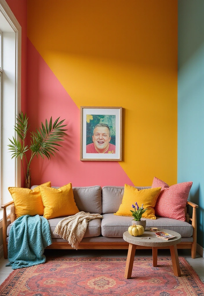 14 Creative DIY Home Makeovers Under $100 (You Won't Believe #10!) - 11. Color Pop: Accent Walls with Paint